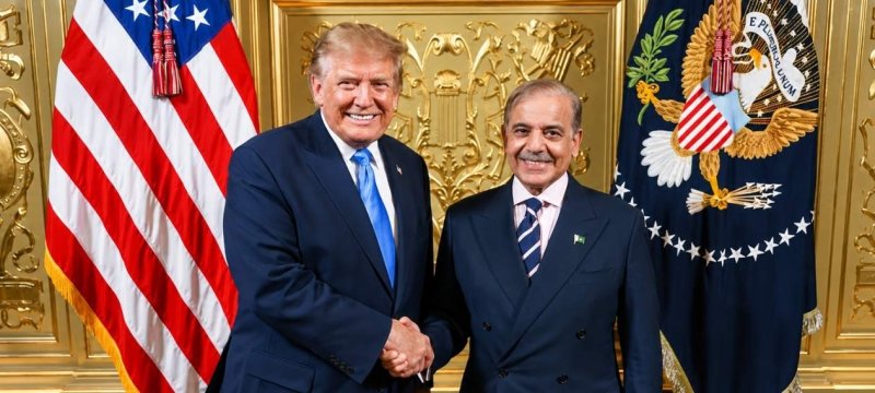 Viral Photos Show Trump and PM Shehbaz Smiling at UNGA Reception